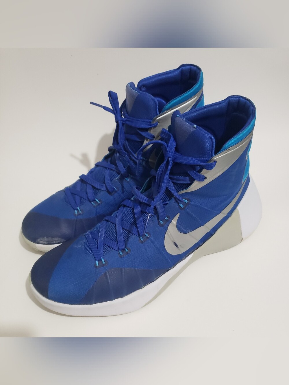 Nike Hyperdunk 2015 TB Royal Blue Basketball Shoes Mens 12 749645-404 Well Kept.